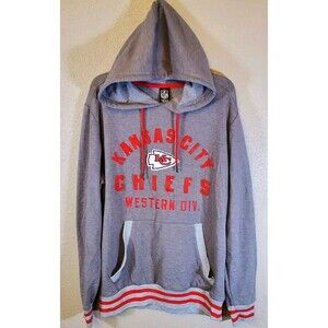 NFL Team Apparel Men's Kansas City Chiefs Lightweight Hoodie Size Small